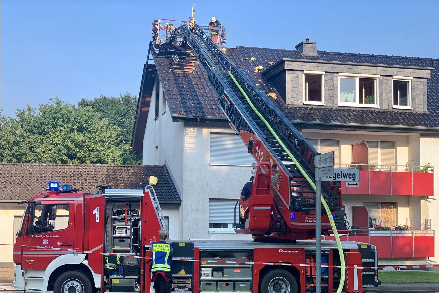Mehrere Verletzte bei Brand im Tegelweg in Bad Driburg