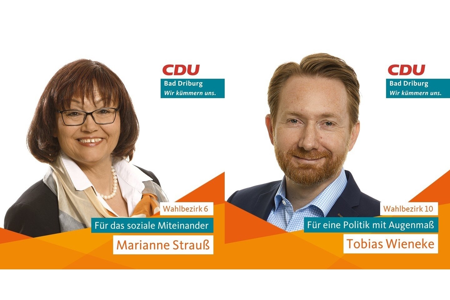  Heute: Marianne Strauß und Tobias Wieneke – Unsere Direktkandidaten