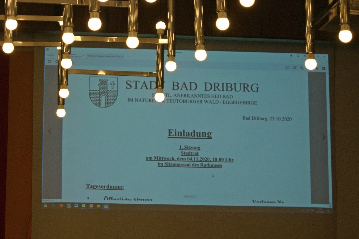 Konstituierende Sitzung des Bad Driburger Stadtrates