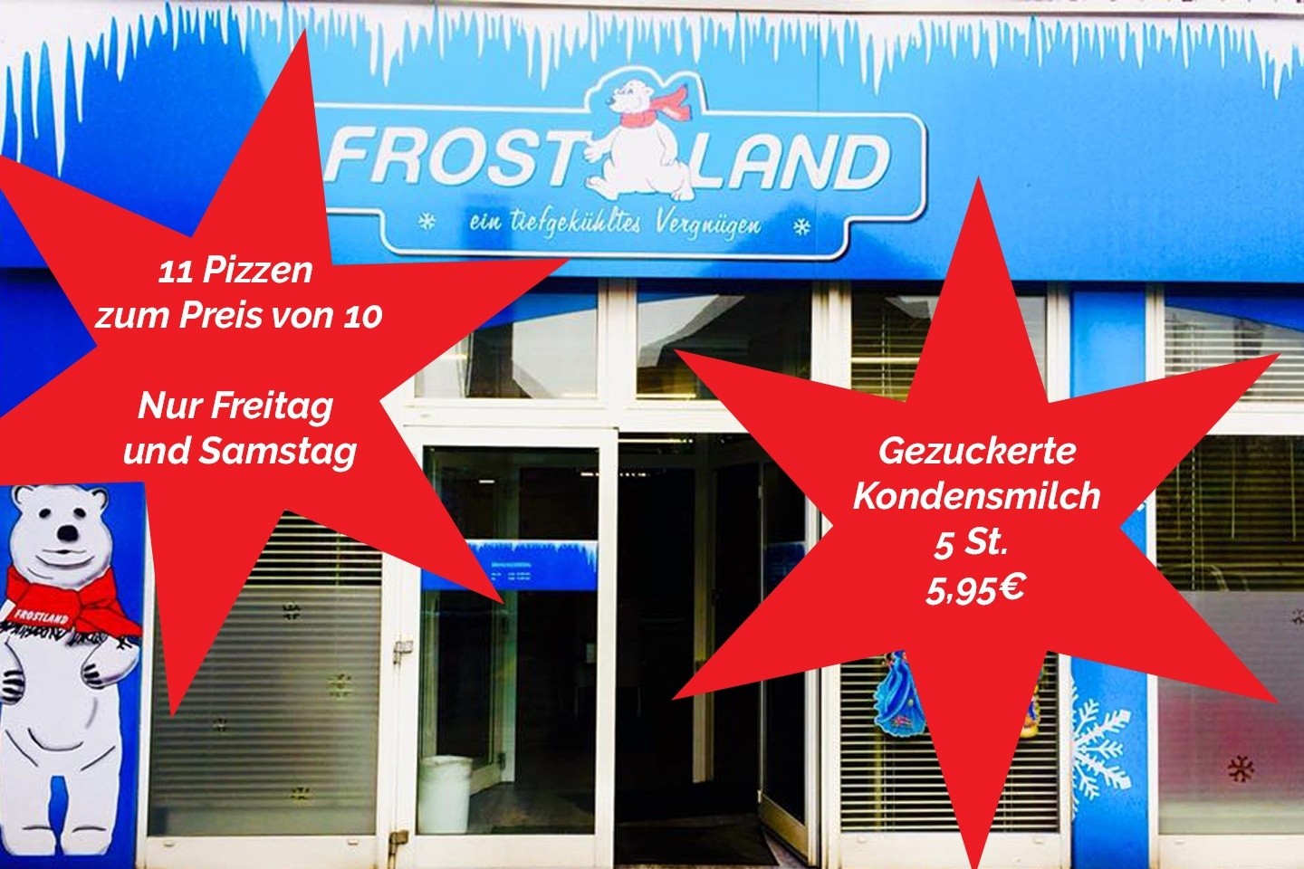 Sonderangebote unseres Partners Frostland Bad Driburg - Nur Freitag und Samstag