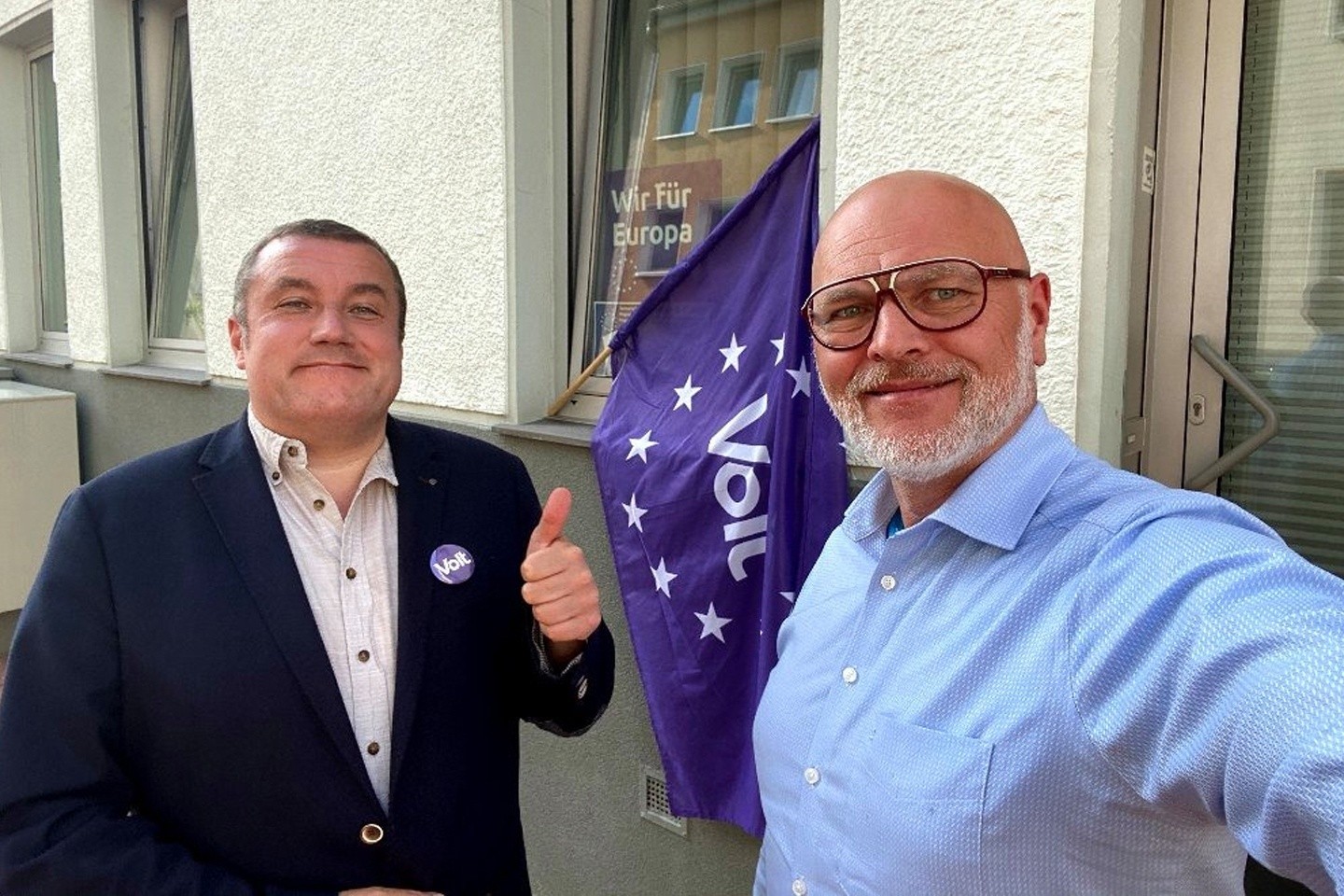 Landratskandidat des Kreises Paderborn Thomas Mertens und der Bad Driburger Bürgermeisterkandidat Wilk Spieker