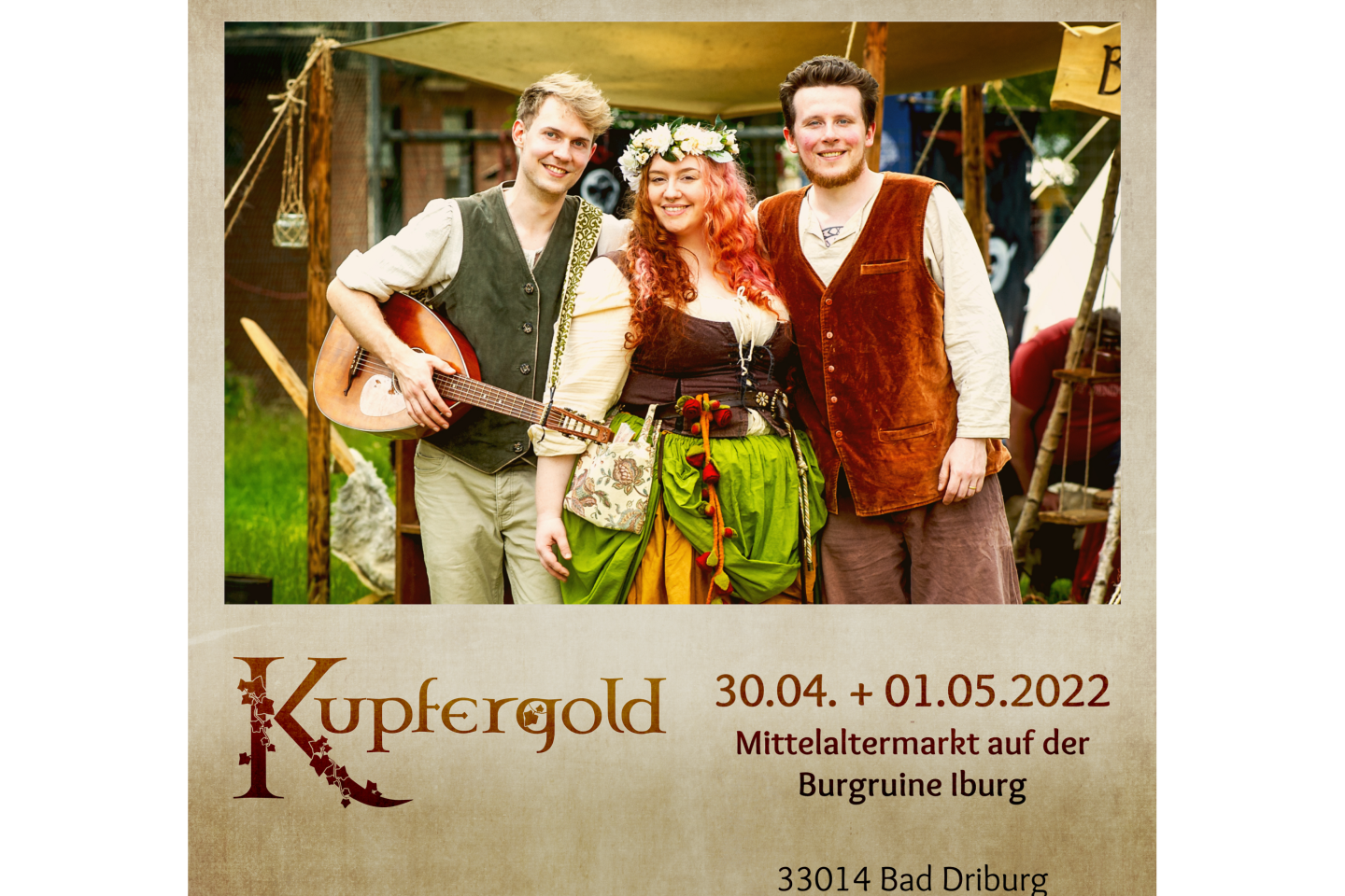 Formatio Kupfergold - 29.04.-01.05. auf dem Mittelaltermarkt in den Burgruinen der Iburg