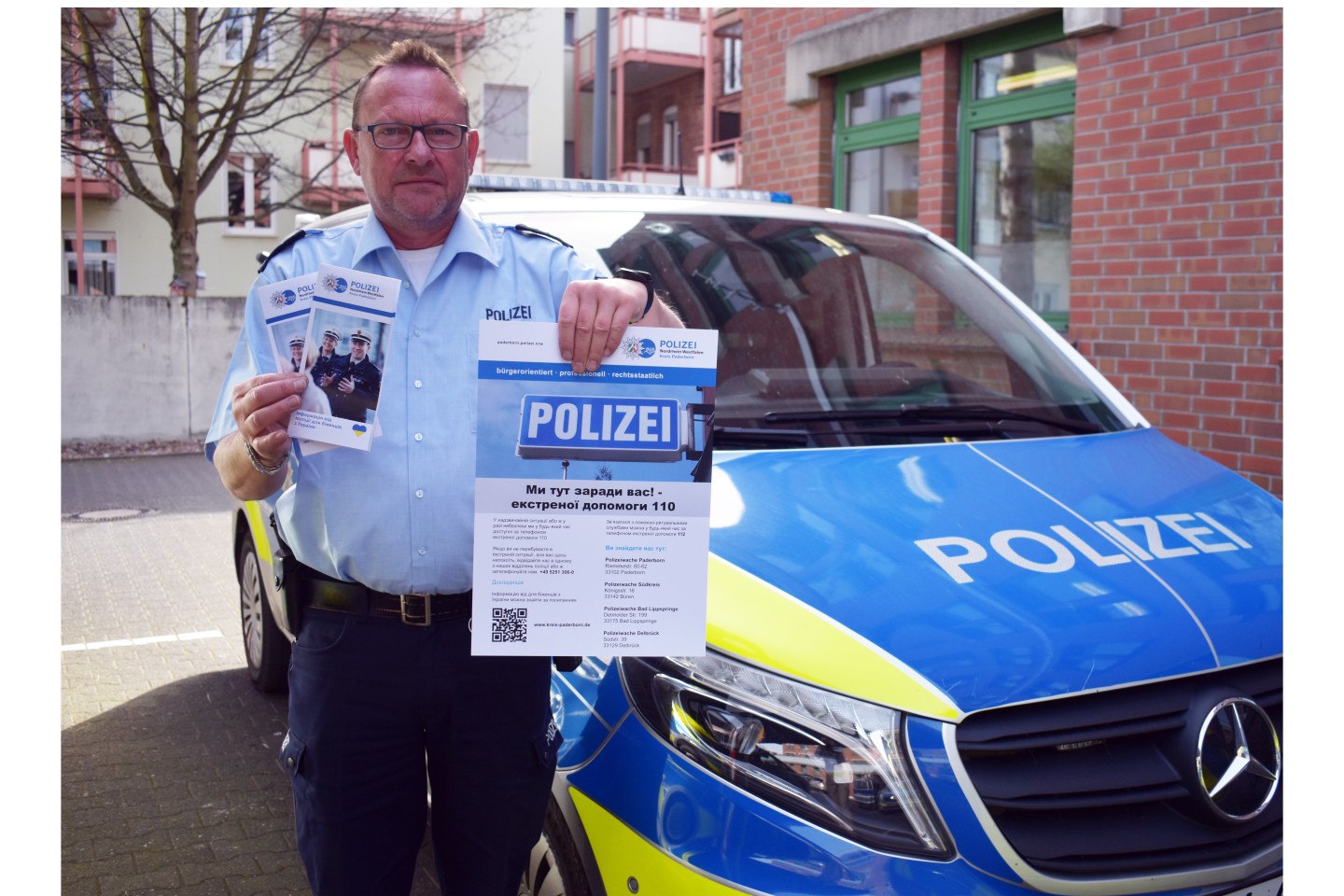 Polizeihauptkommissar Claudius Bambeck ist Verbindungsbeamter im Krisenstab der Stadt Paderborn.