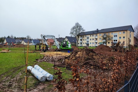 Baubeginn am Spielplatz Sulburgring