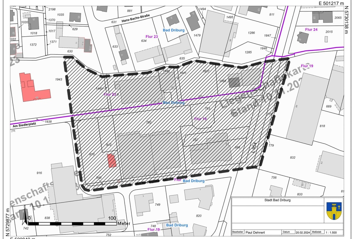 Aufwertung des Einzelhandelsstandortes Siedlerplatz - Umfangreiche Bauarbeiten geplant