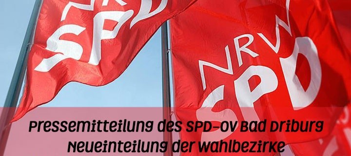 Pressemitteilung des SPD-OV: Bad Driburger Wahlbezirke werden neu geordnet Logo SPD NRW