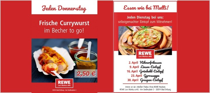 Currywurst to go an der Frischetheke REWE Lars Markus