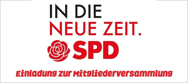 SPD Ortsverein Bad Driburg lädt zur Mitgliederversammlung am 27.05. um 18.00 Uhr ein