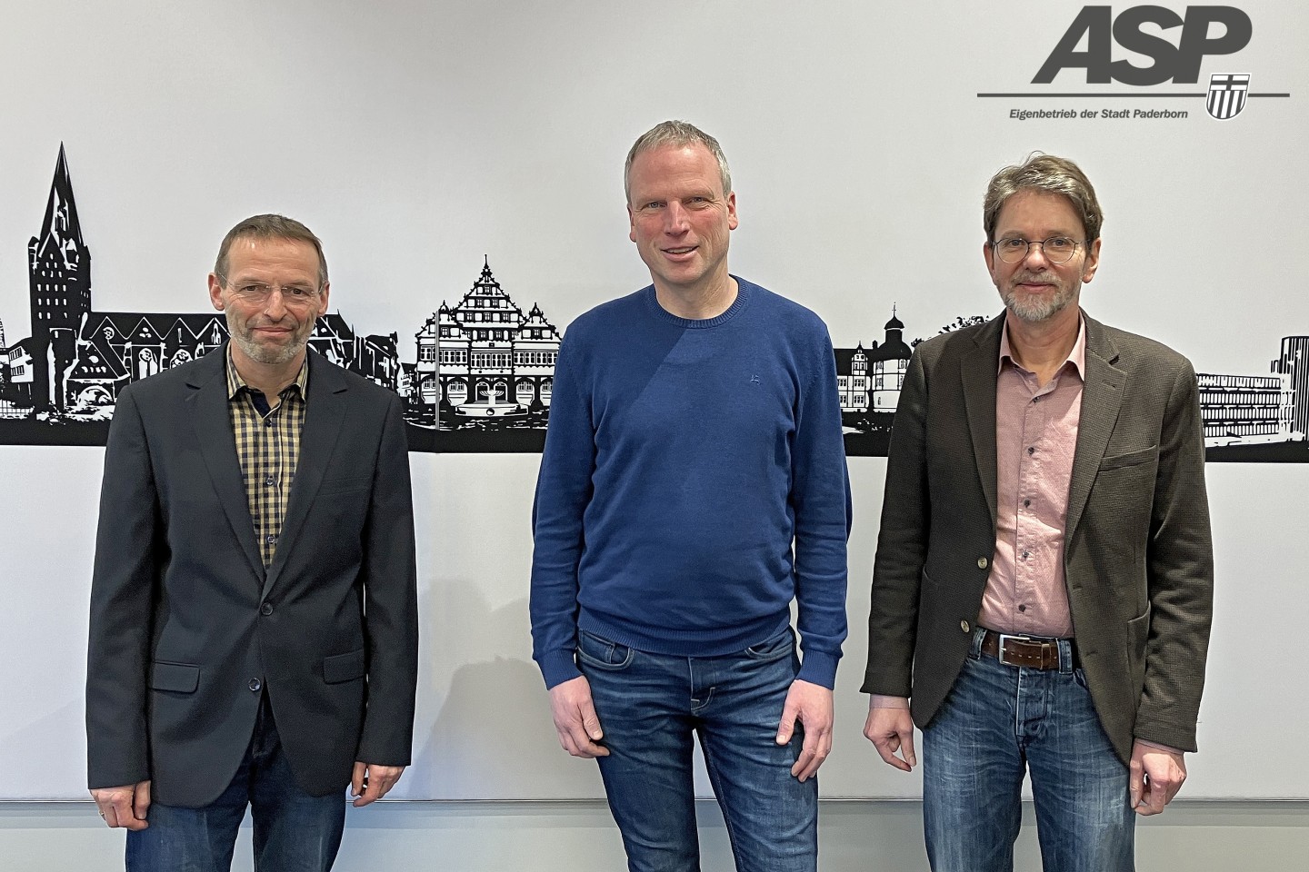 Dass neue Führungstrio des ASP (v.l.): Christoph Lüthen, Jörg Münster und Dr. Dietmar Regener. © ASP Paderborn