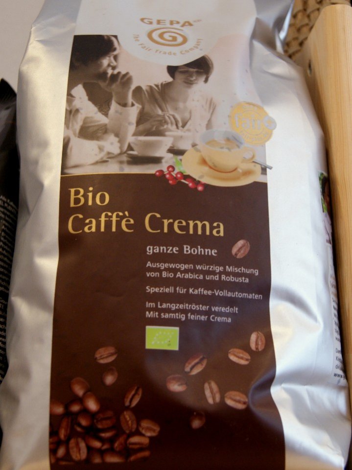 Cafe Crema 1000 g Bohnen - Produktbild