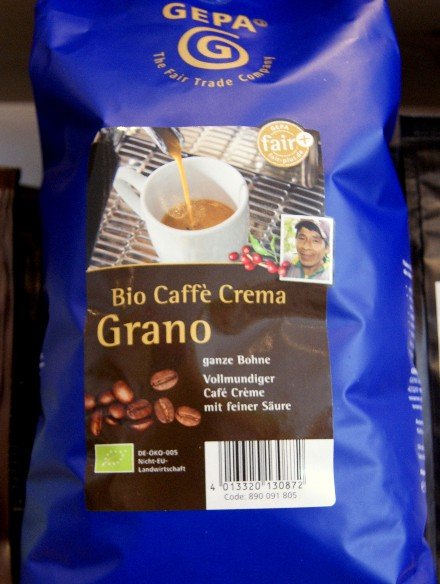 Cafe Crema Grano 1000 g Bohnen U.P.