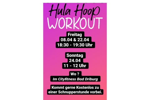 Hula Hoop Fitness im Cityfitness Bad Driburg