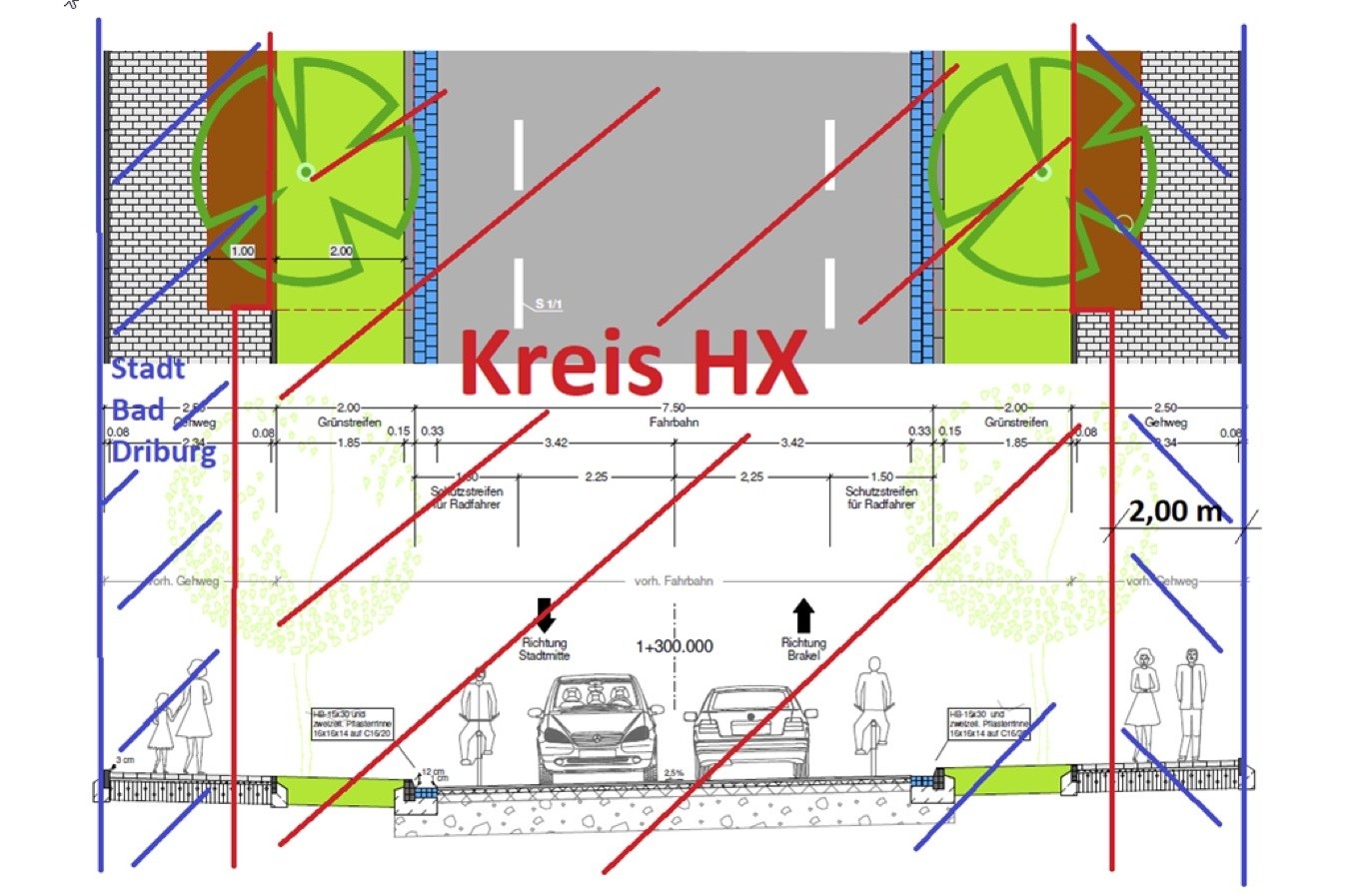 Brunnenstraße in Bad Driburg: Pläne für Umbau der Ortsdurchfahrt K 18 werden vorgestellt