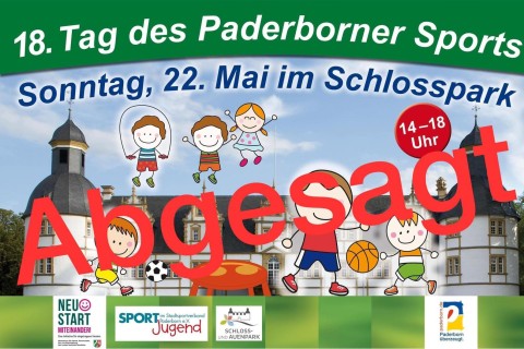Paderborner Tag des Sports am Sonntag ist abgesagt