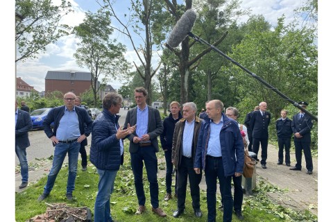 NRW-Spitzenpolitiker besuchten Paderborn und machten sich ein Bild vom Ausmaß der Zerstörung