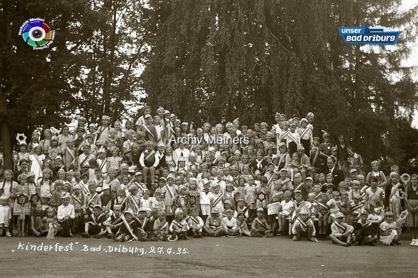 Kinderfest im Gräflichen Park im Juli 1935