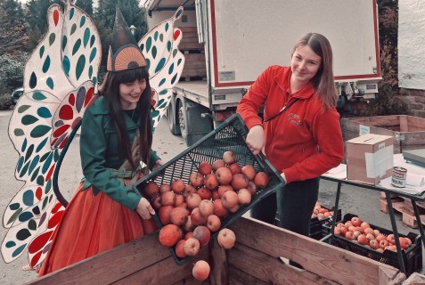Gartenschau-Apfelsaft wird verkauft