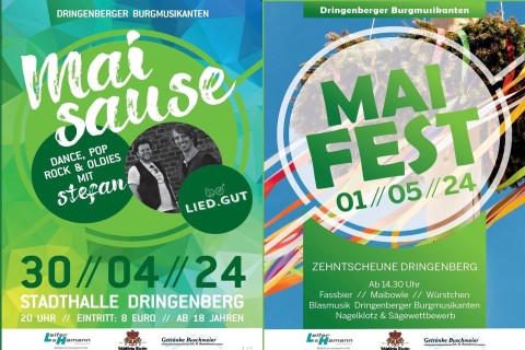 Maisause und Maifest in Dringenberg am 30.04. uns 01.05.2024