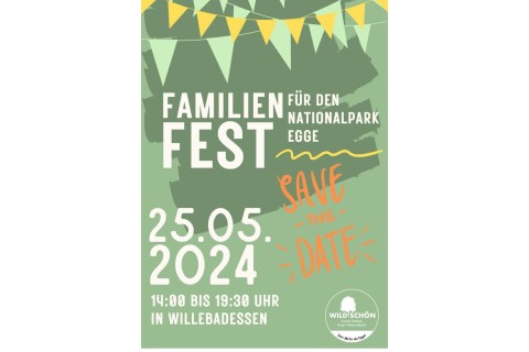 Nationalparkfest für die ganze Familie im Schlosspark Willebadessen am 25. Mai 2024