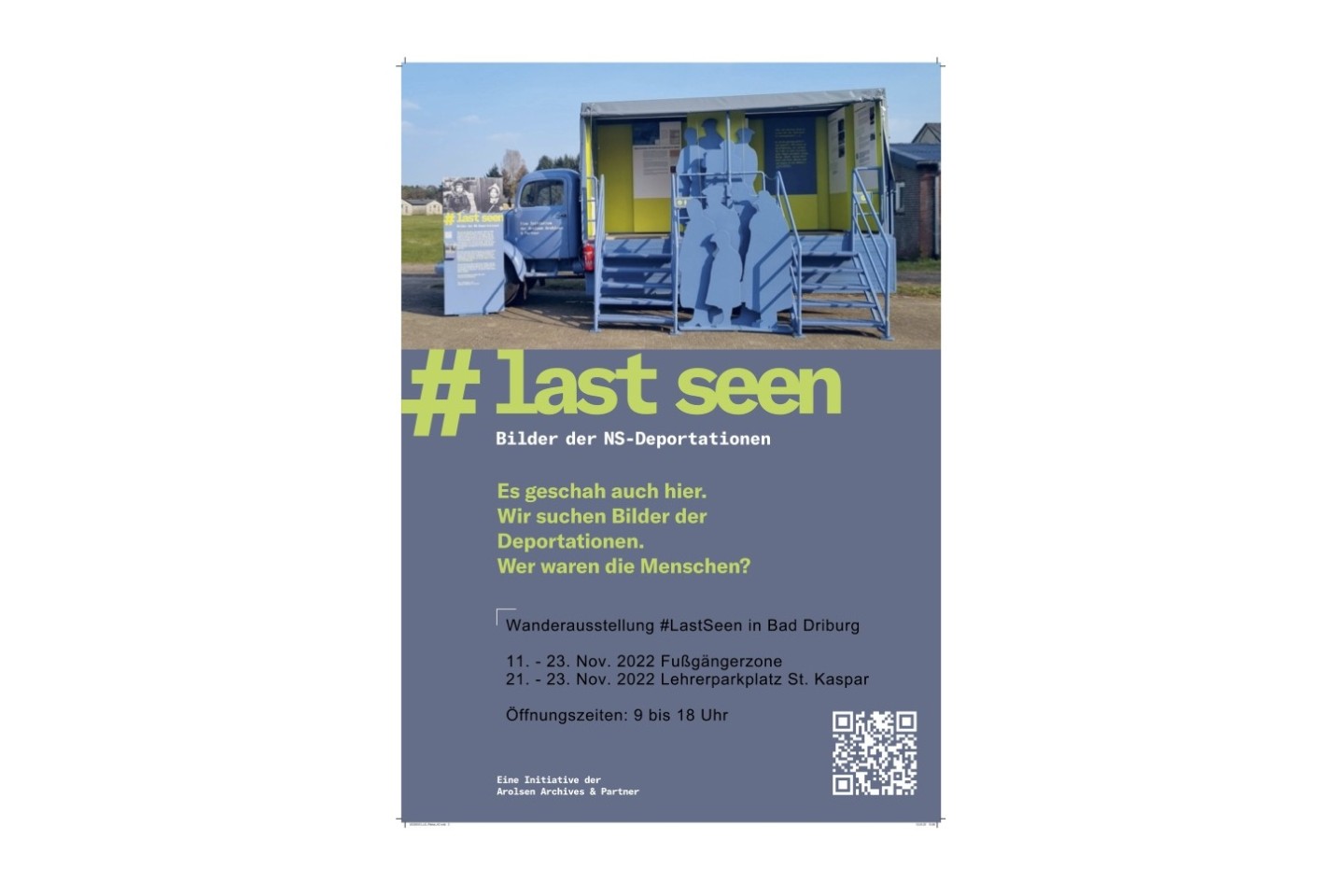 Ausstellung #Last Seen vom 11. – 23. November in Bad Driburg und Neuenheerse