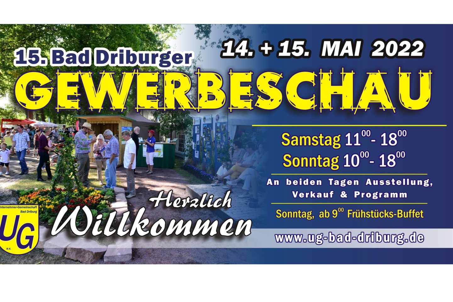 15. Bad Driburger Gewerbeschau am 14. und 15. Mai 2022 in der Gräfin-Margarete-Allee