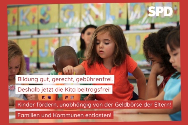 SPD Kita Bildung gut, gerecht, gebührenfrei