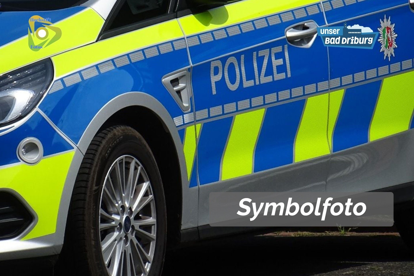 Symbolfoto Polizeiauto Polizeimeldungen Logos