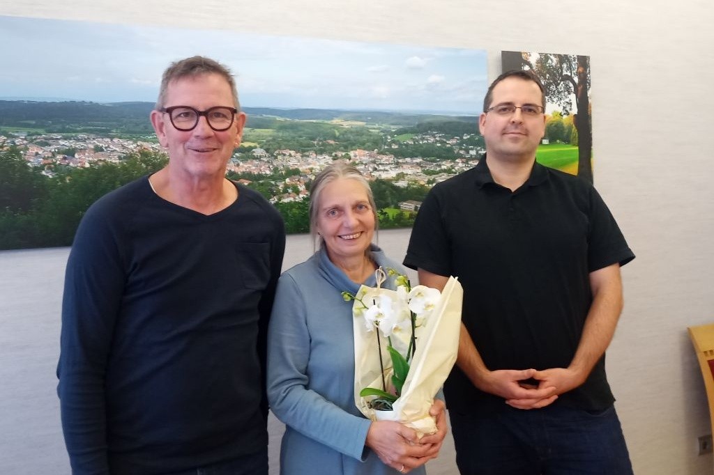 Das Foto zeigt von links: Uwe Cyrkel, Martina Denkner und Bernd Blome in neuer Funktion.