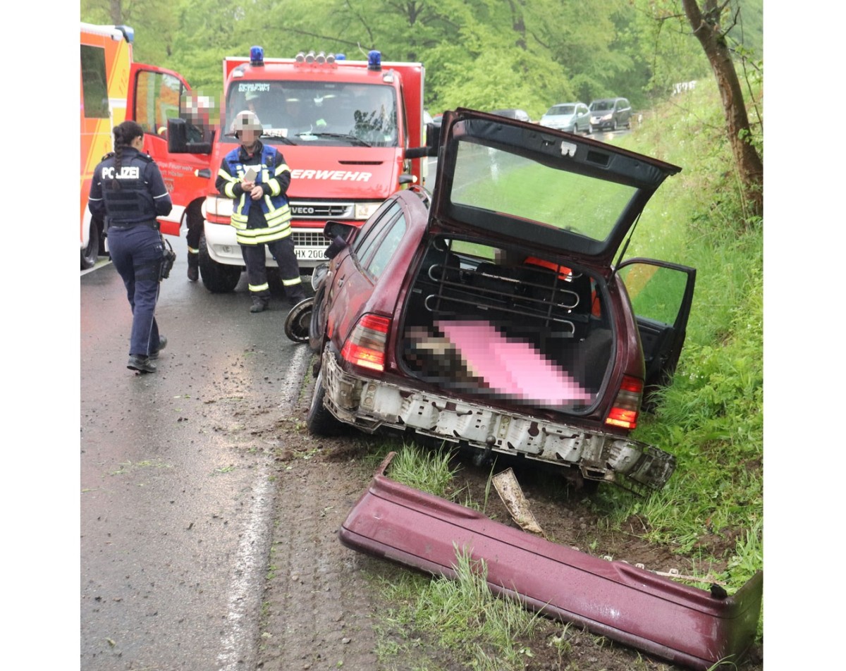 pol-hx: Unfall mit leicht verletzter Person im Albaxer Wald