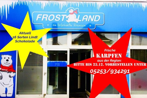 Frostland Bad Driburg: Frische Karpfen - Bitte Vorbestellung bis 23.12. unter Tel.: 05253/934291