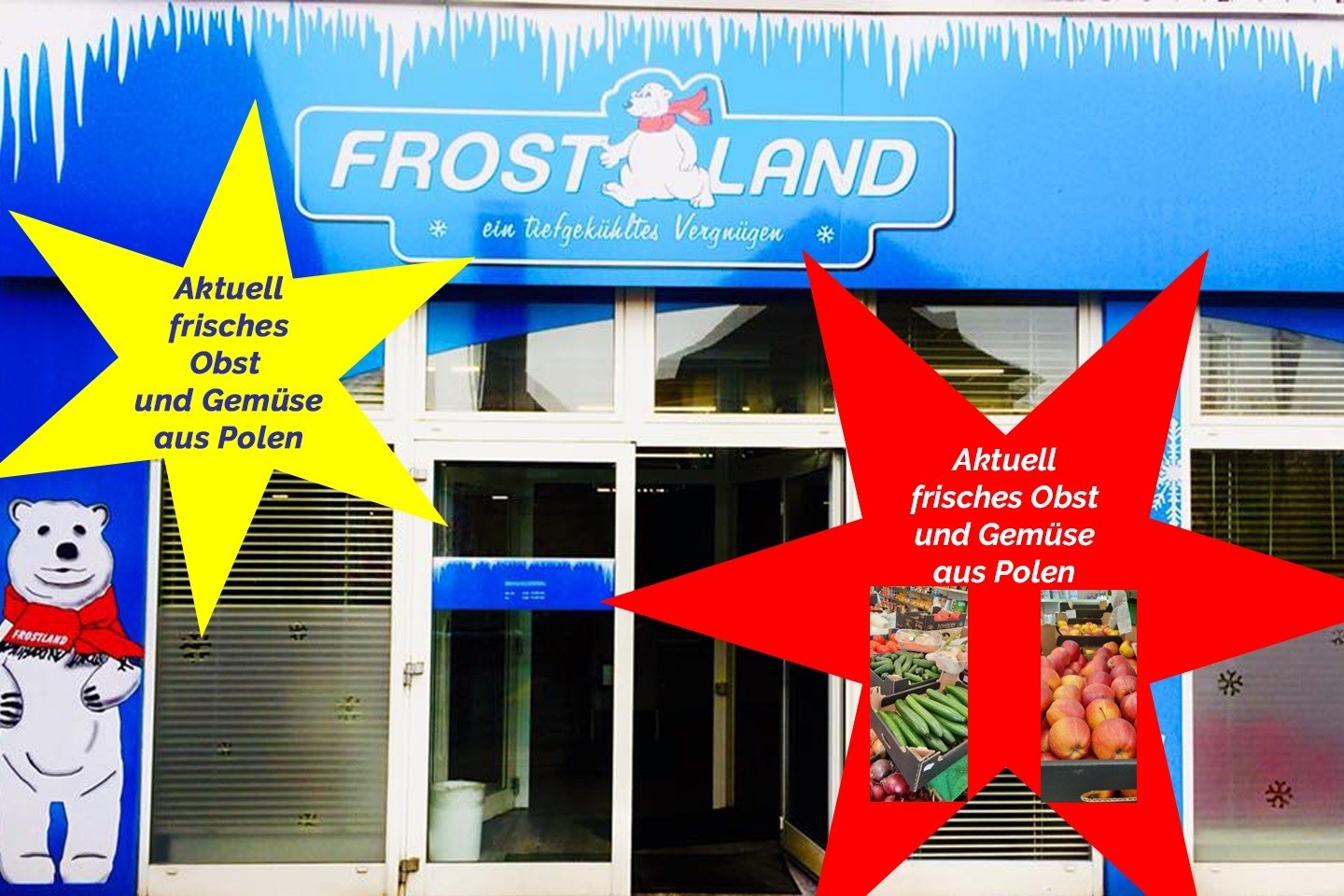 Anzeige: Frisches Obst und Gemüse aus Polen eingetroffen - Frostland Bad Driburg 