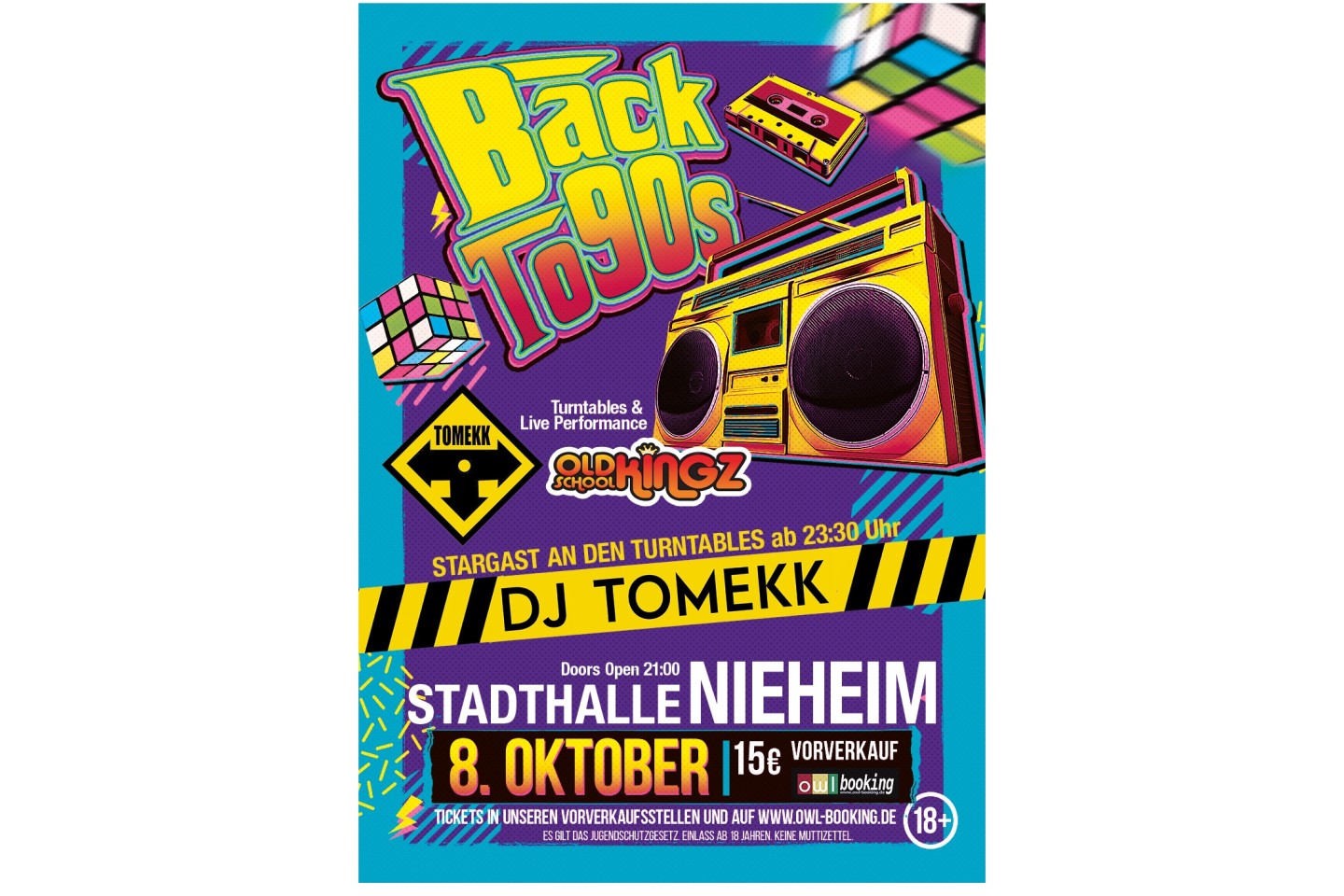 Back to 90s – Stargast DJ Tomekk zu Gast in der Stadthalle Nieheim