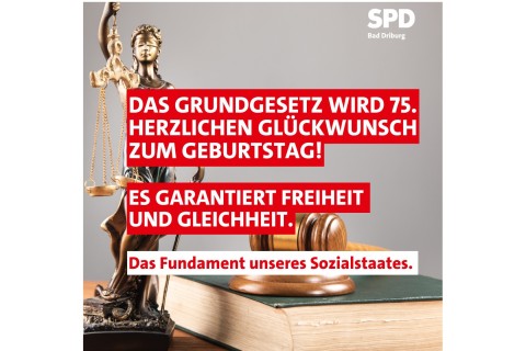 PM der SPD Fraktion im Stadtrat: Herzlichen Glückwunsch Grundgesetz