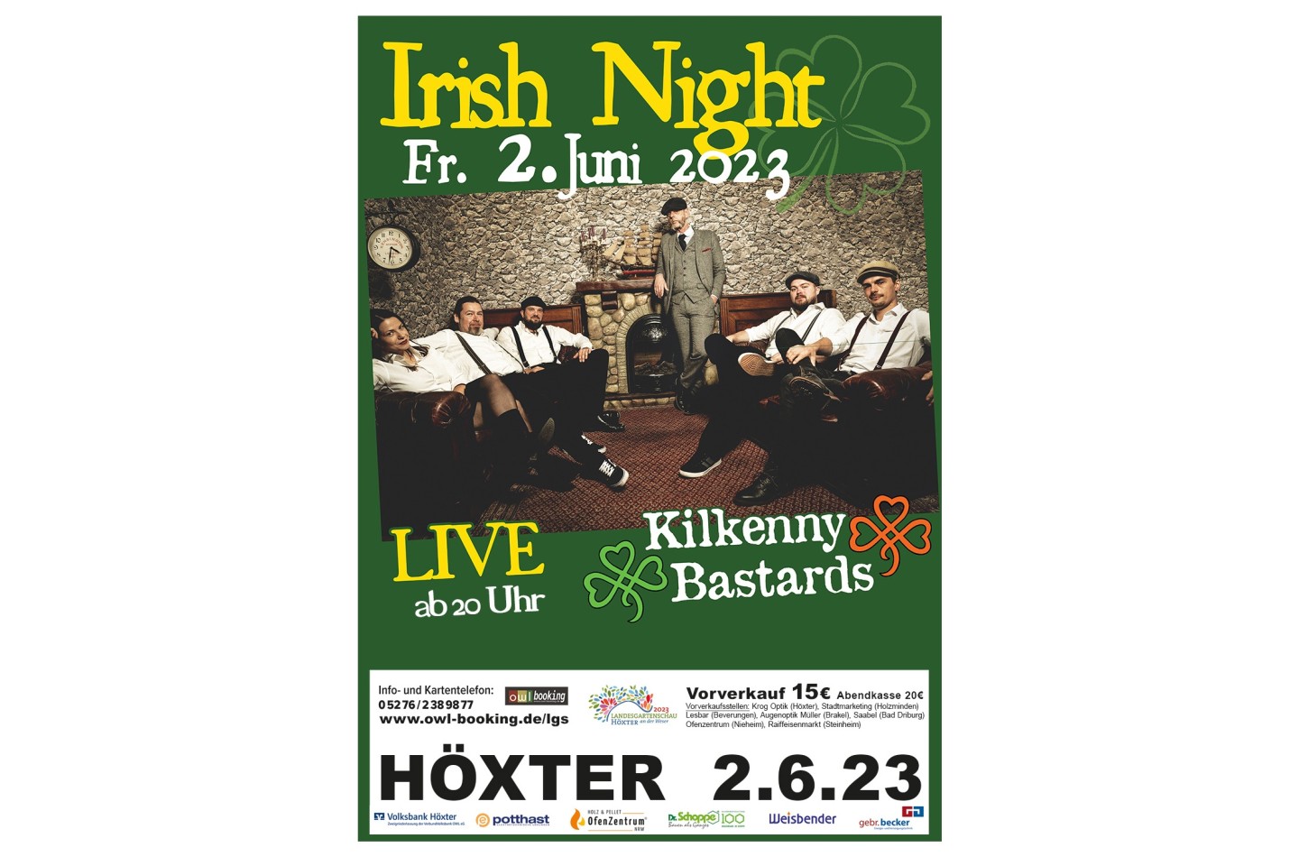 Die Kilkenny Bastards aus Iserlohn zur Irish Night auf der Expert Bühne 